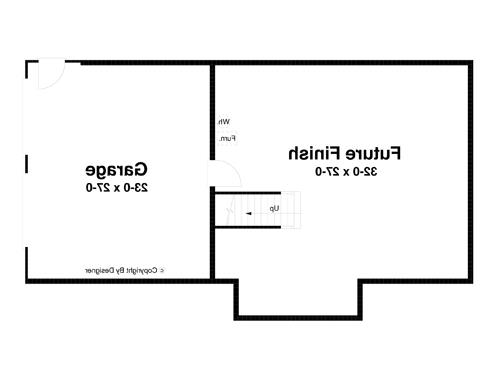 Lower Level image of Dickens-C House Plan